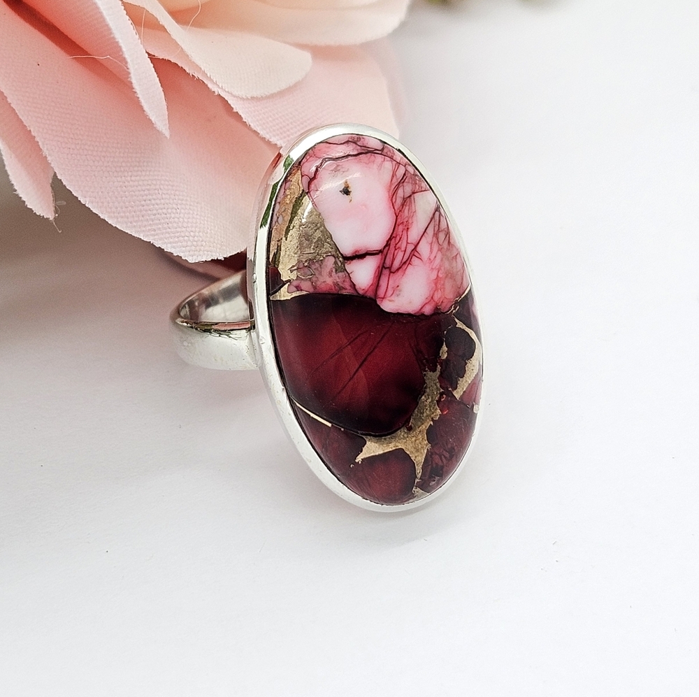 Red Rose Dahlia Ring